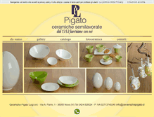 Tablet Screenshot of ceramichepigato.it